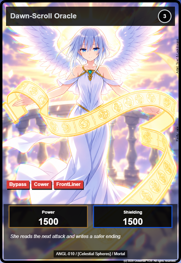 Dawn-Scroll Oracle card
