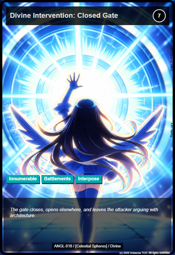 Divine Intervention: Closed Gate card