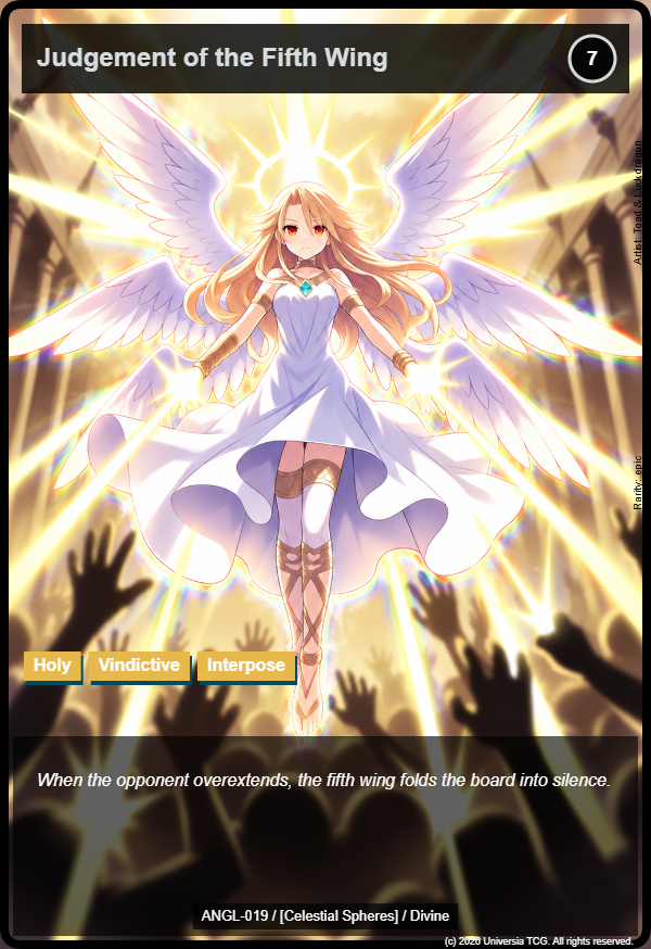 Judgement of the Fifth Wing card