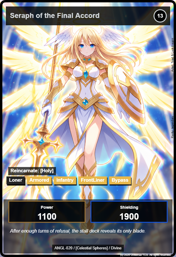 Celestial Spheres example card