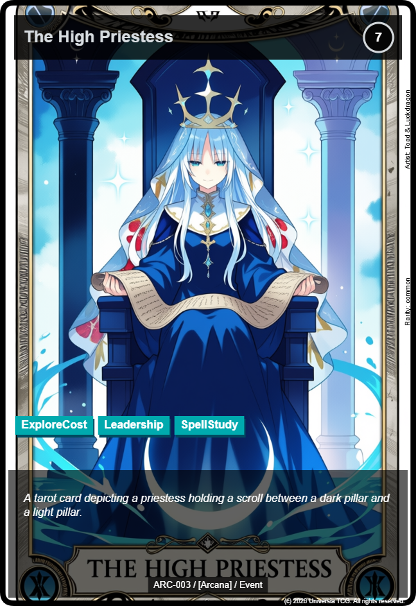 The High Priestess card