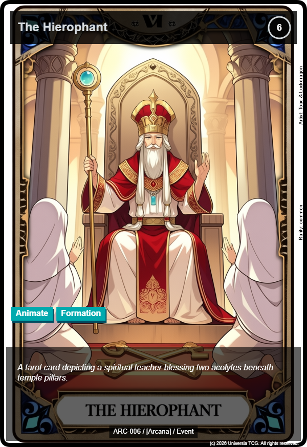 The Hierophant card