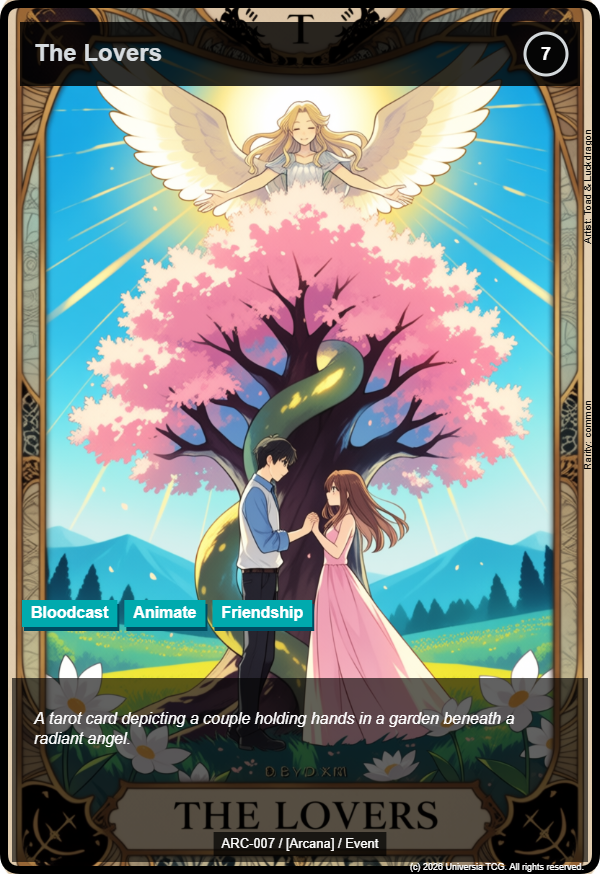 The Lovers card