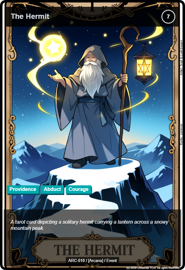 The Hermit card