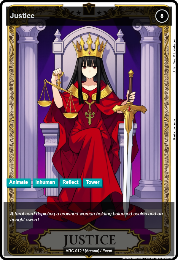 Justice card