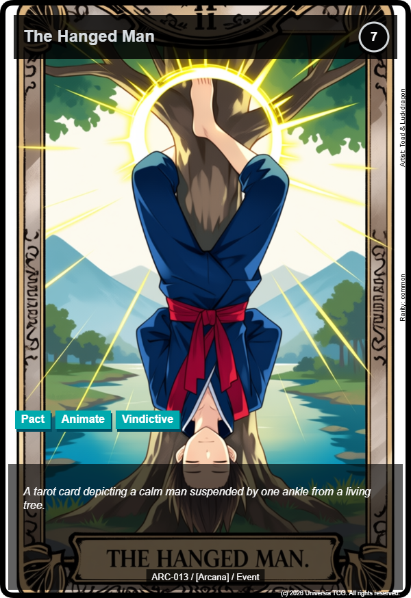 The Hanged Man card