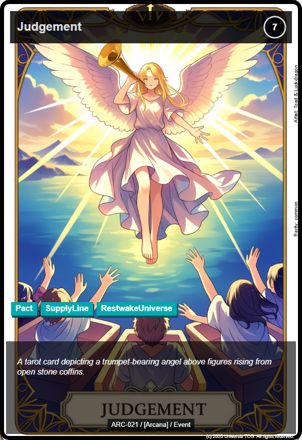 Judgement card