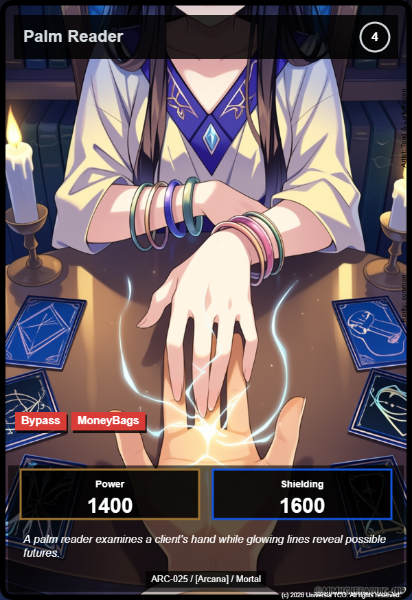 Palm Reader card