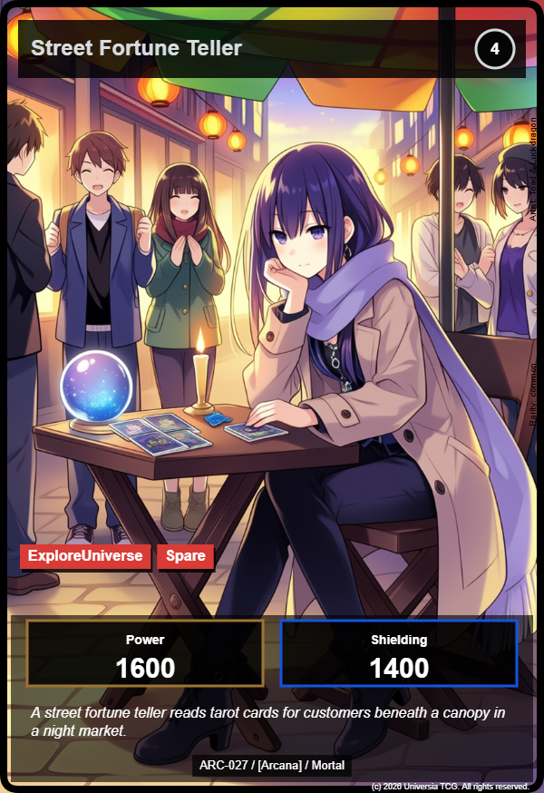 Street Fortune Teller card