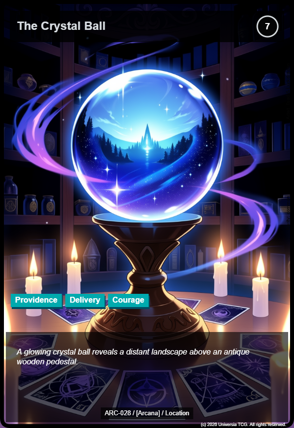 The Crystal Ball card