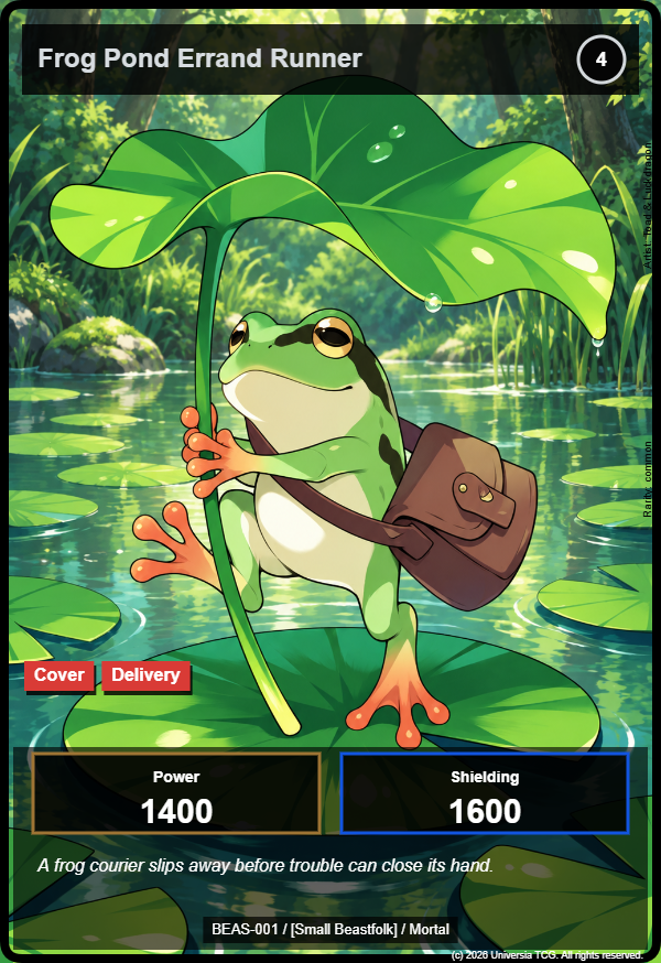 Frog Pond Errand Runner card