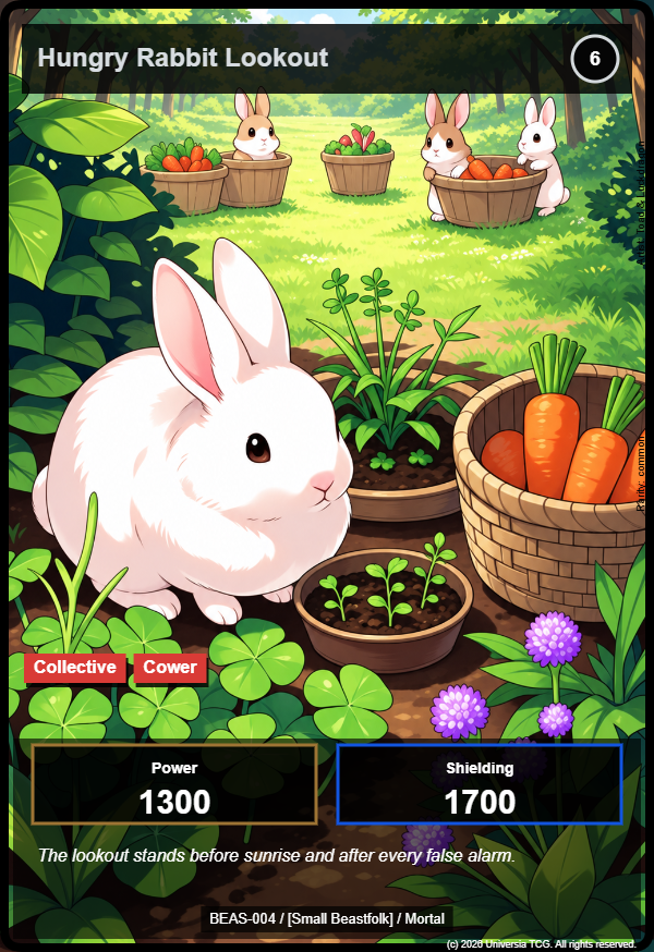 Hungry Rabbit Lookout card