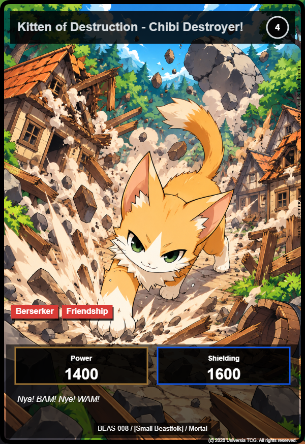 Kitten of Destruction - Chibi Destroyer! card