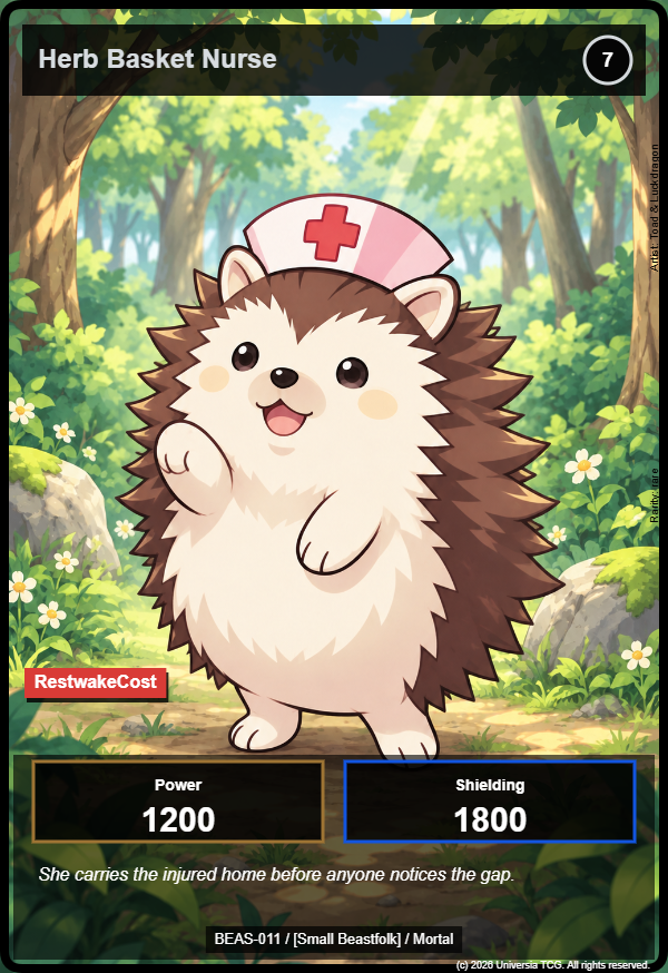 Herb Basket Nurse card