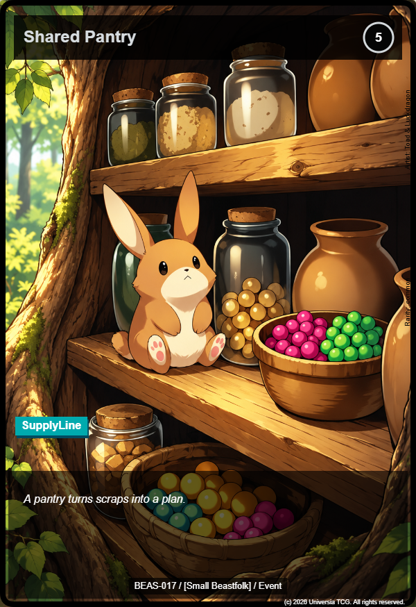 Shared Pantry card