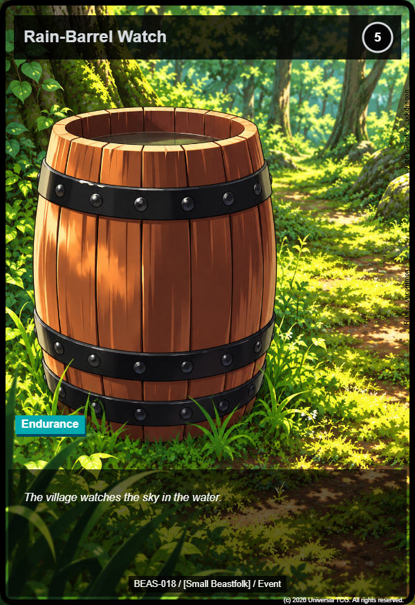 Rain-Barrel Watch card