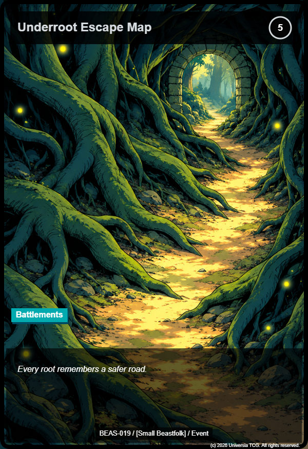 Underroot Escape Map card