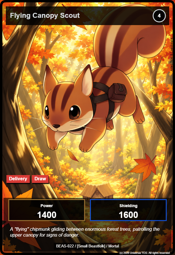 Flying Canopy Scout card