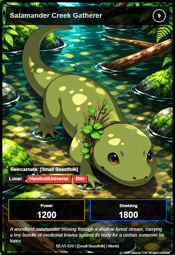 Salamander Creek Gatherer card