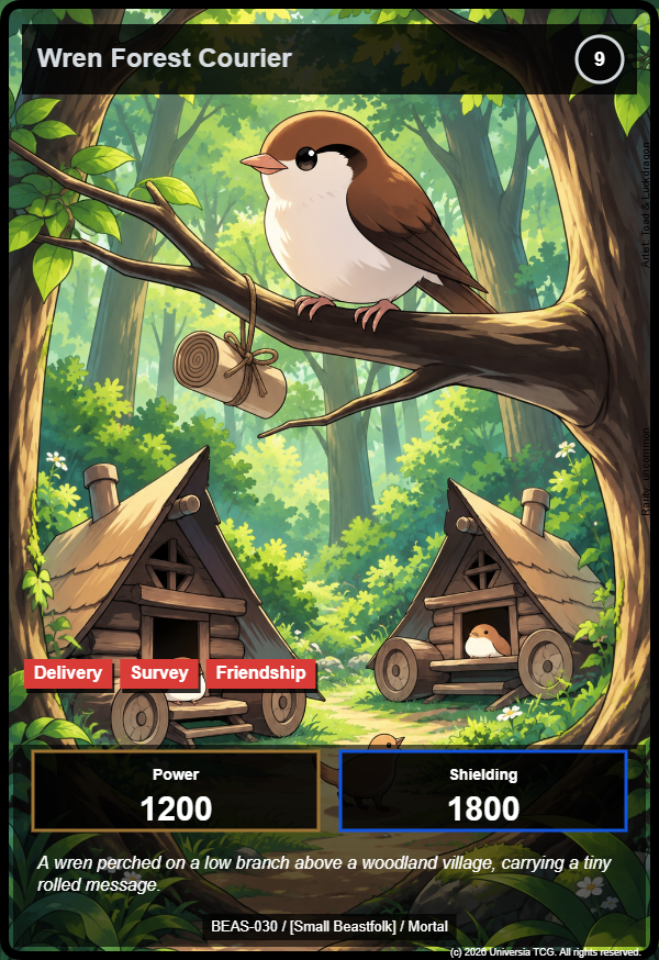 Wren Forest Courier card