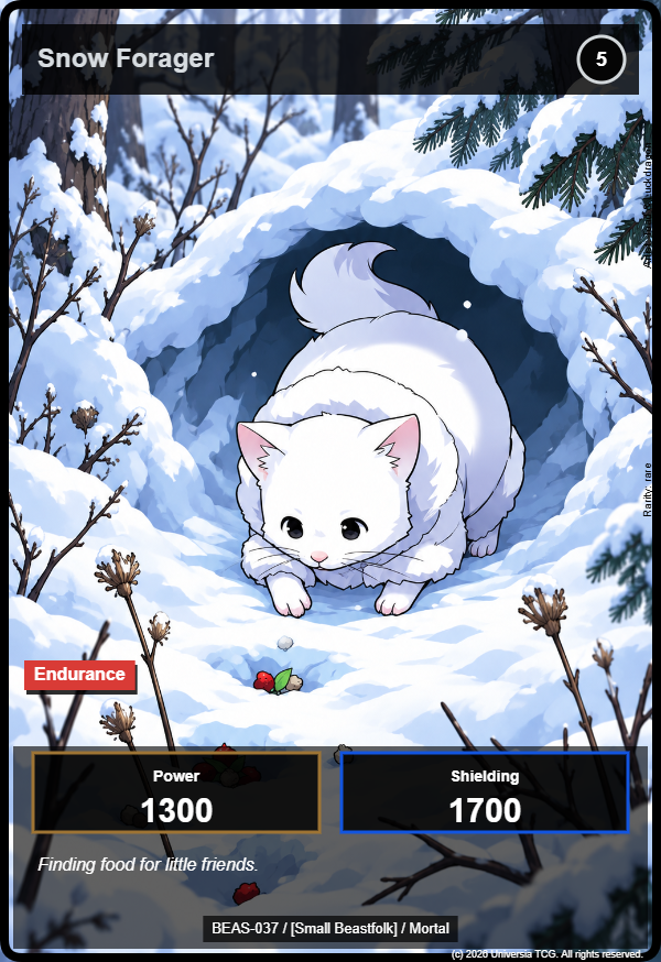 Snow Forager card