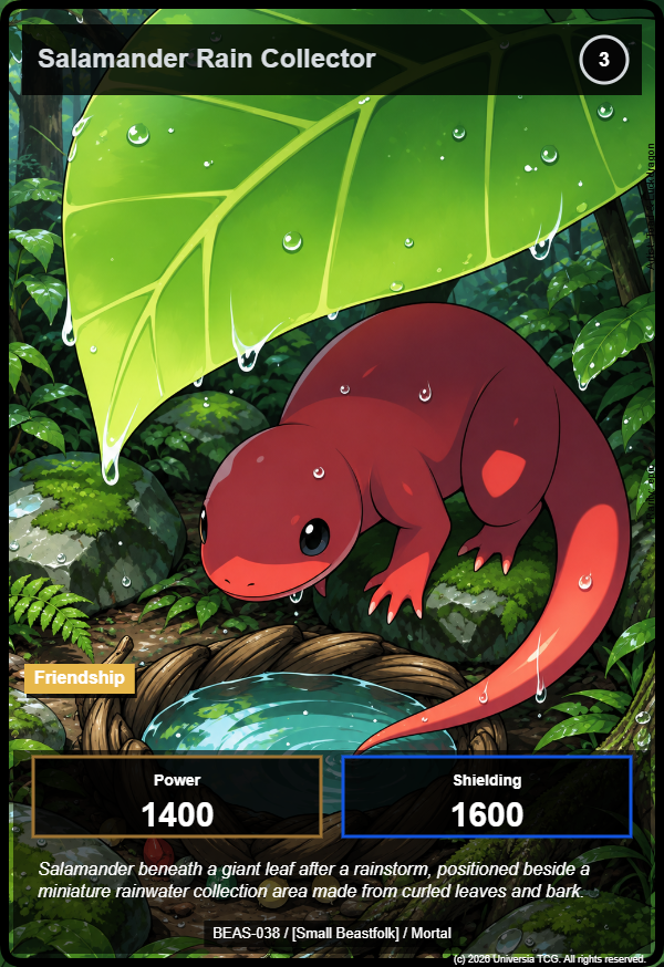Salamander Rain Collector card