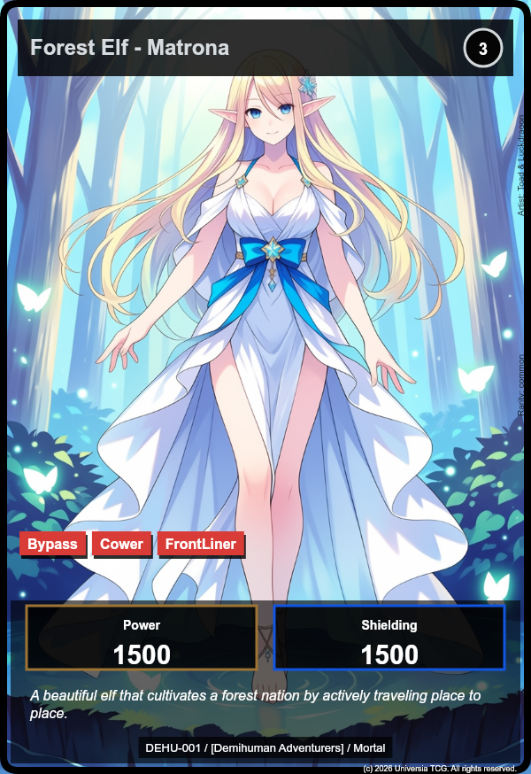 Forest Elf - Matrona card