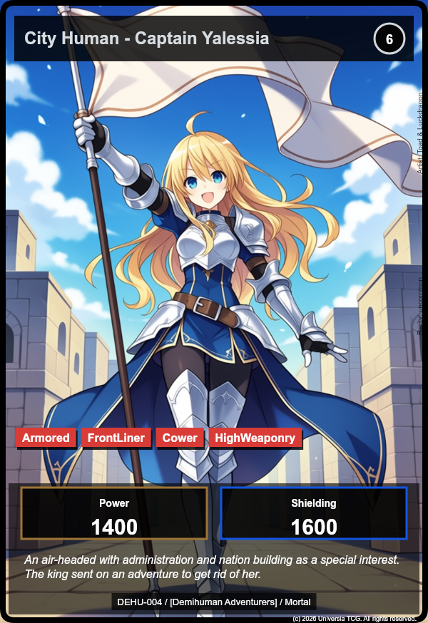 City Human - Captain Yalessia card