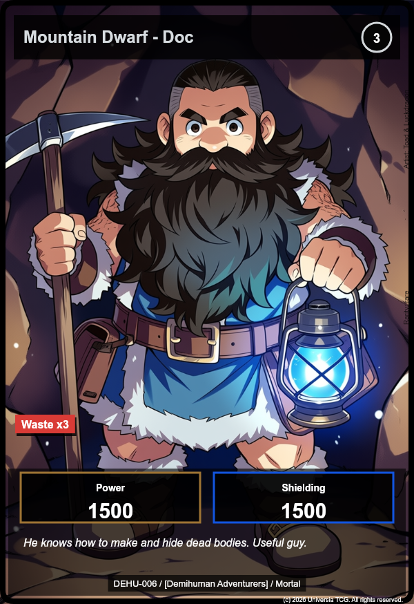 Mountain Dwarf - Doc card