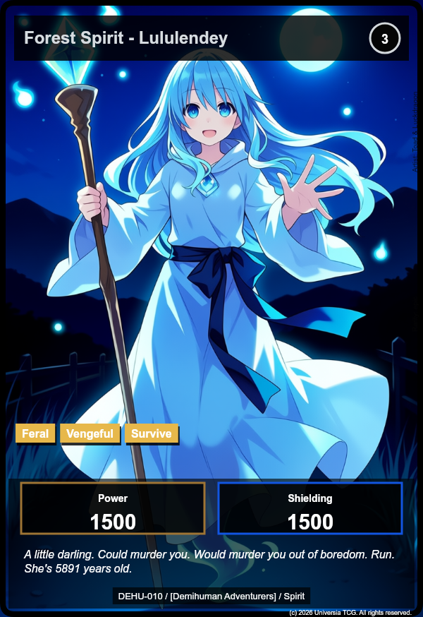 Forest Spirit - Lululendey card