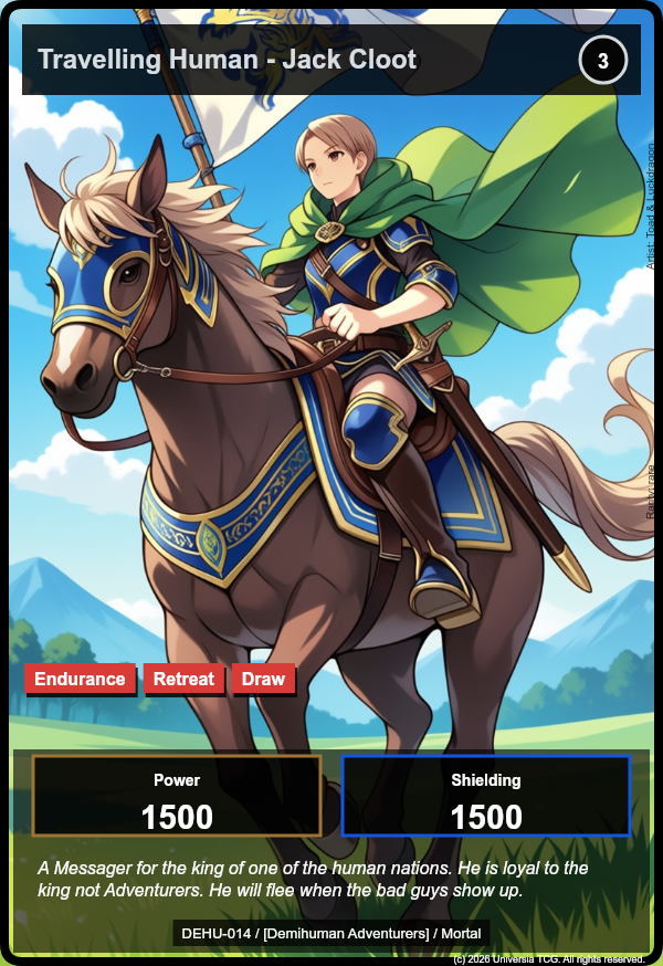 Travelling Human - Jack Cloot card