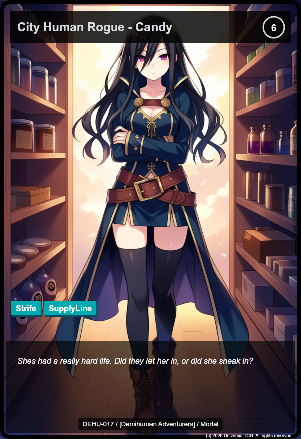 City Human Rogue - Candy card