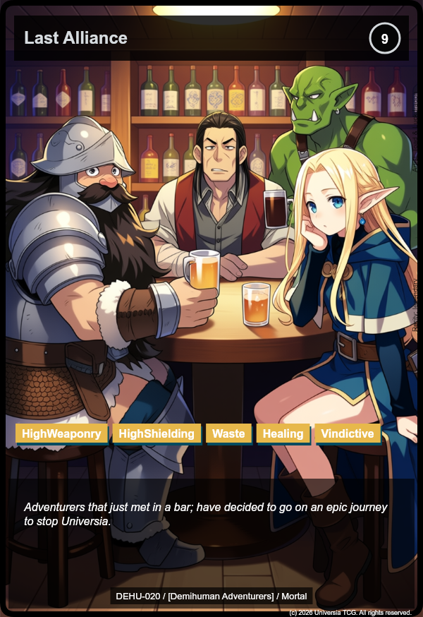 Demihuman Adventurers example card
