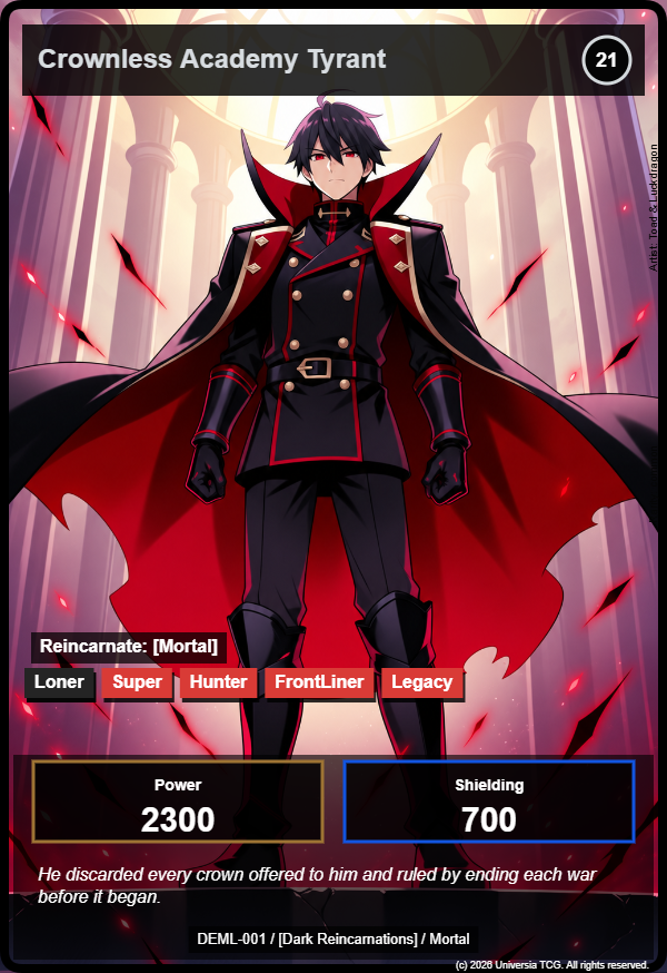 Crownless Academy Tyrant card