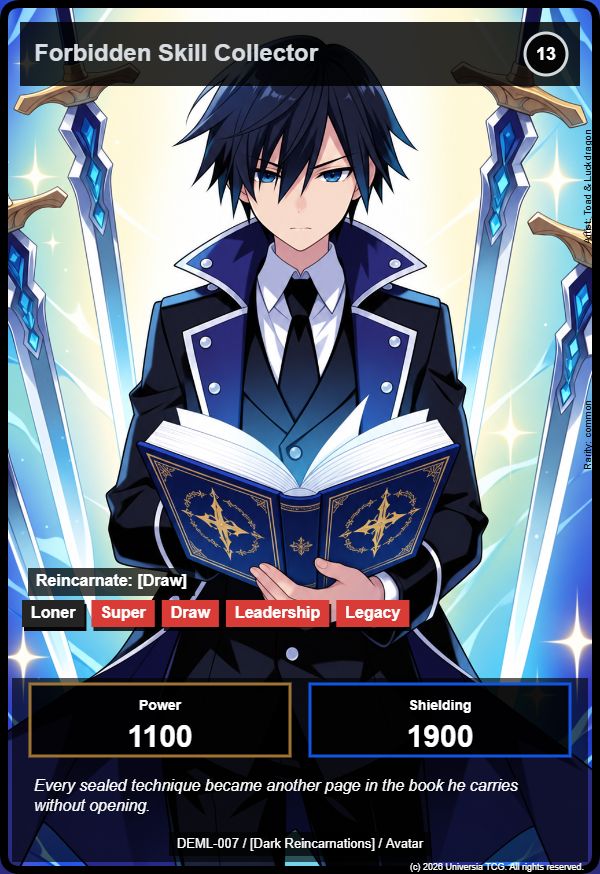 Forbidden Skill Collector card
