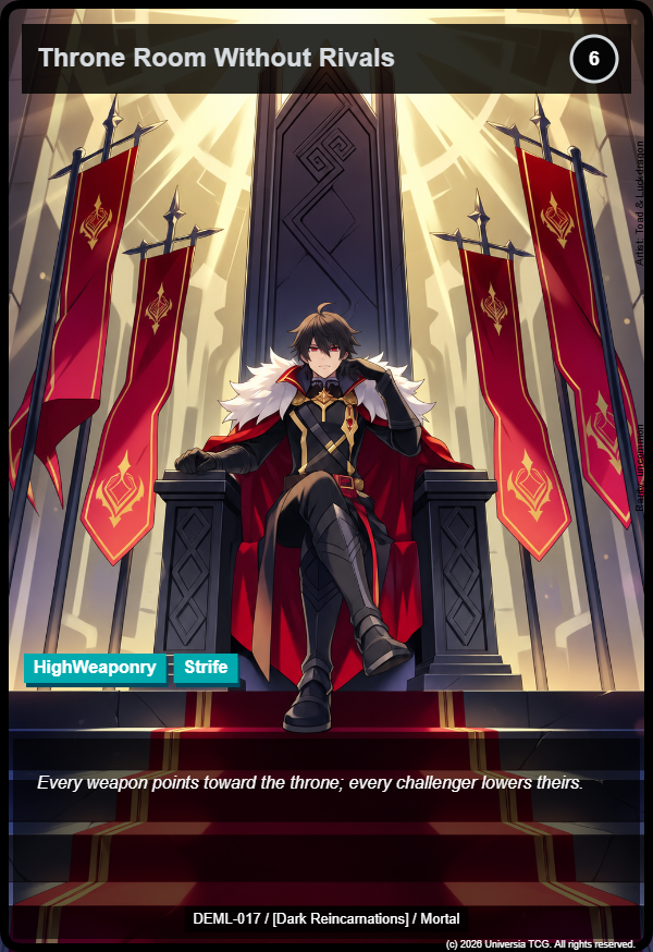 Throne Room Without Rivals card