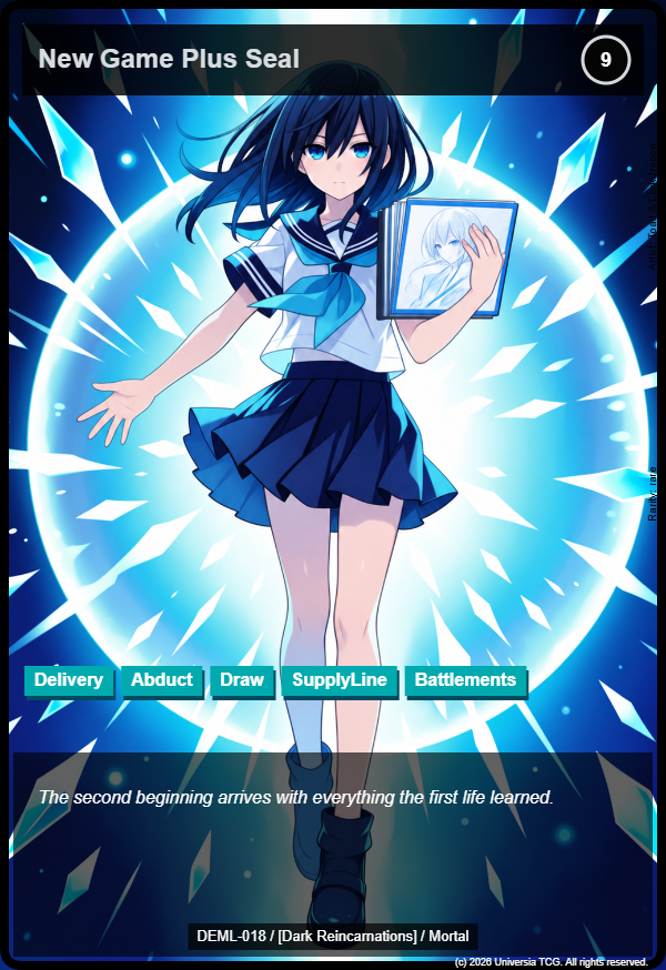 New Game Plus Seal card