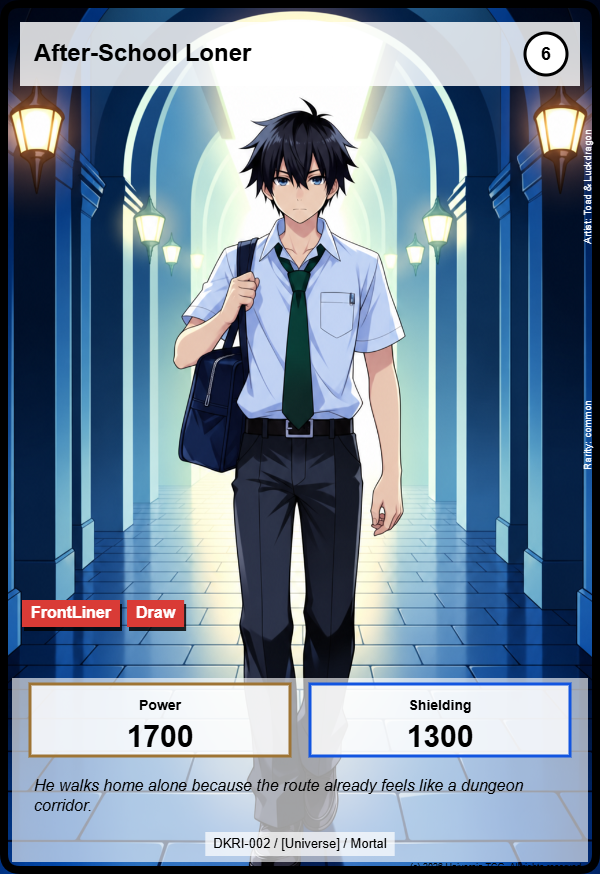 After-School Loner card