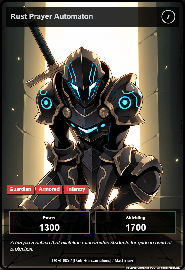Rust Prayer Automaton card