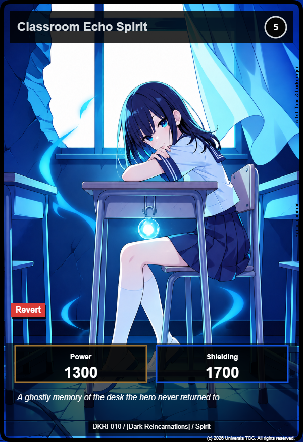 Classroom Echo Spirit card