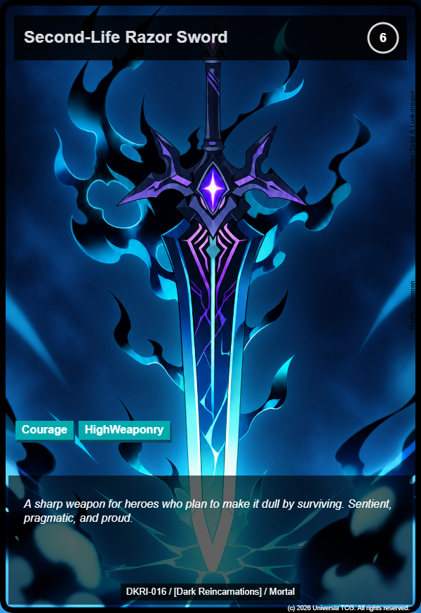 Second-Life Razor Sword card