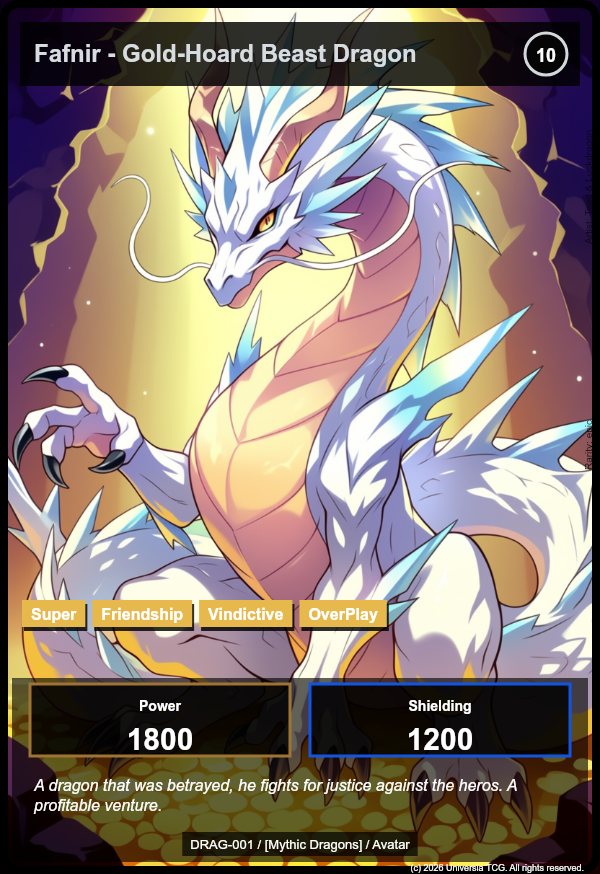 Fafnir - Gold-Hoard Beast Dragon card