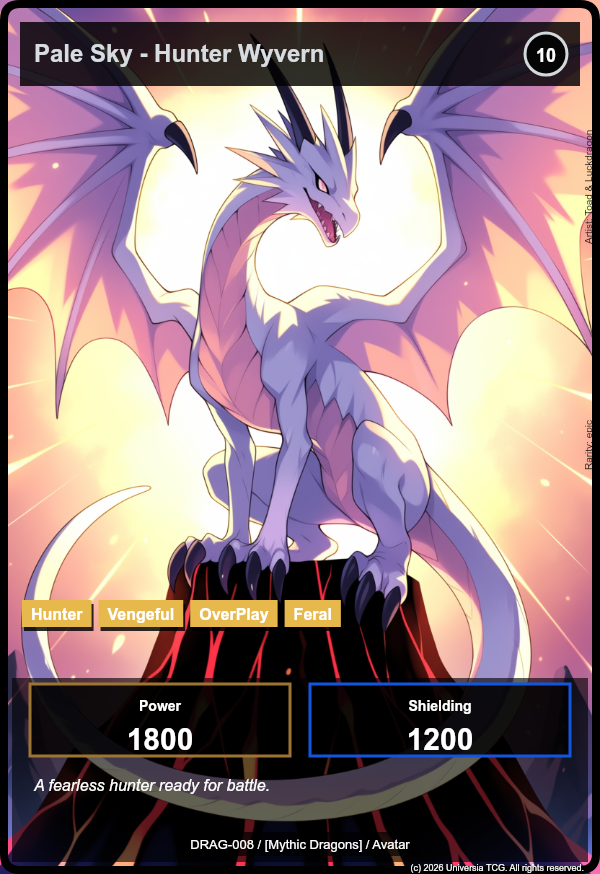 Pale Sky - Hunter Wyvern card