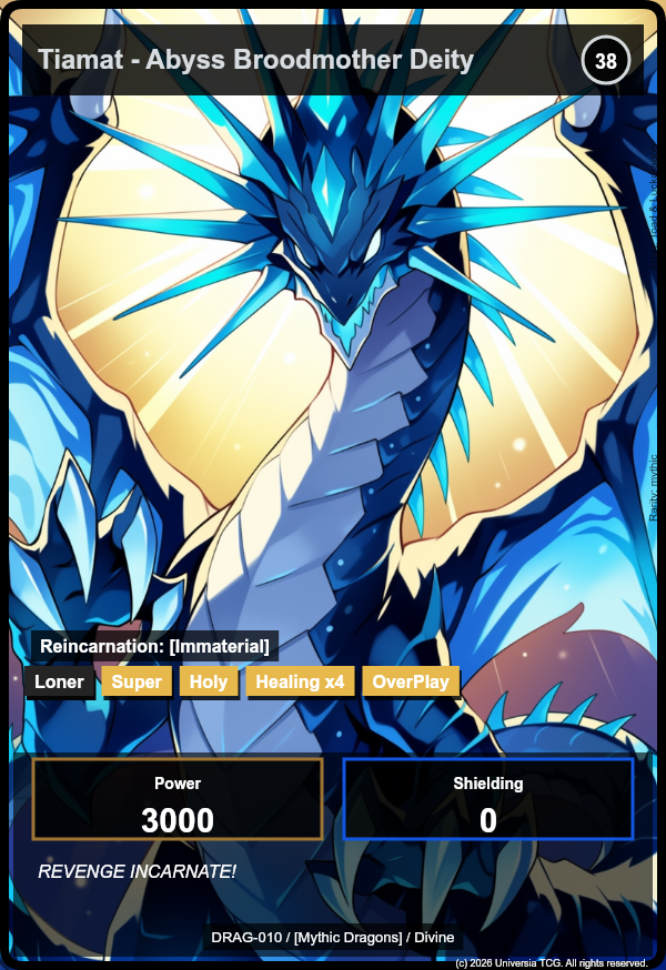 Tiamat - Abyss Broodmother Deity card