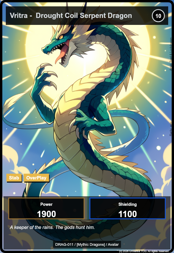 Vritra - Drought Coil Serpent Dragon card