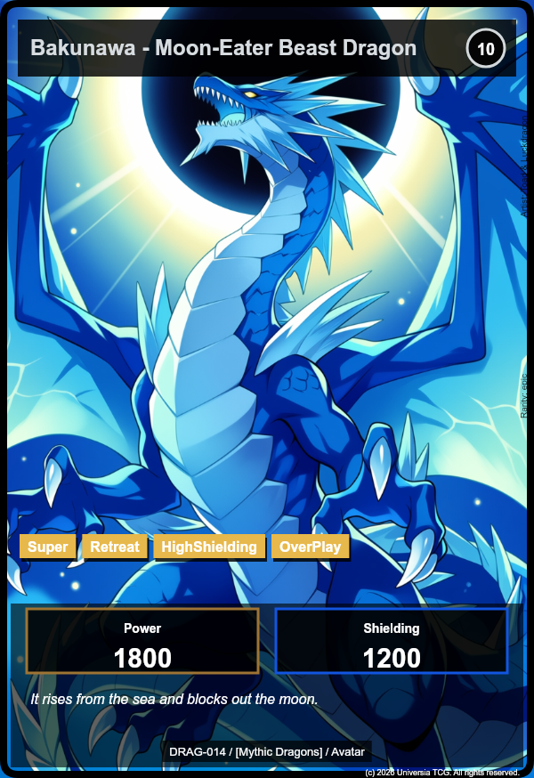 Bakunawa - Moon-Eater Beast Dragon card