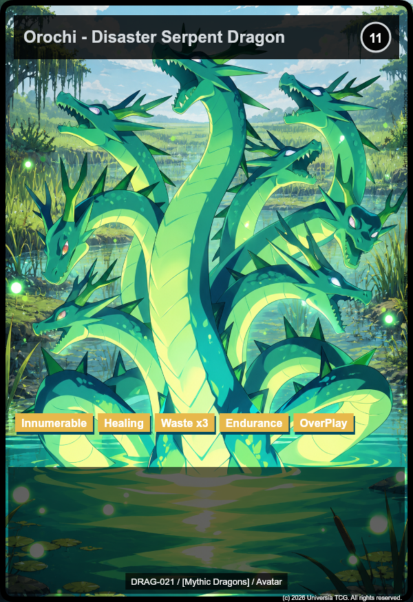 Orochi - Disaster Serpent Dragon card