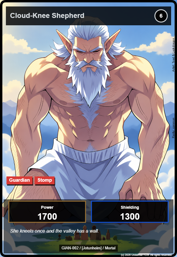 Cloud-Knee Shepherd card