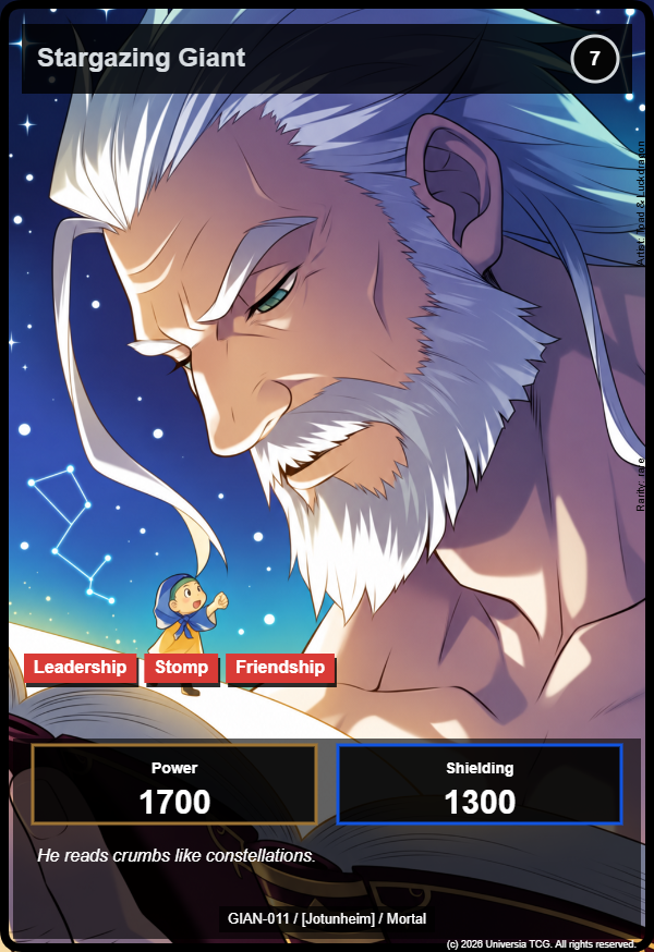 Stargazing Giant card