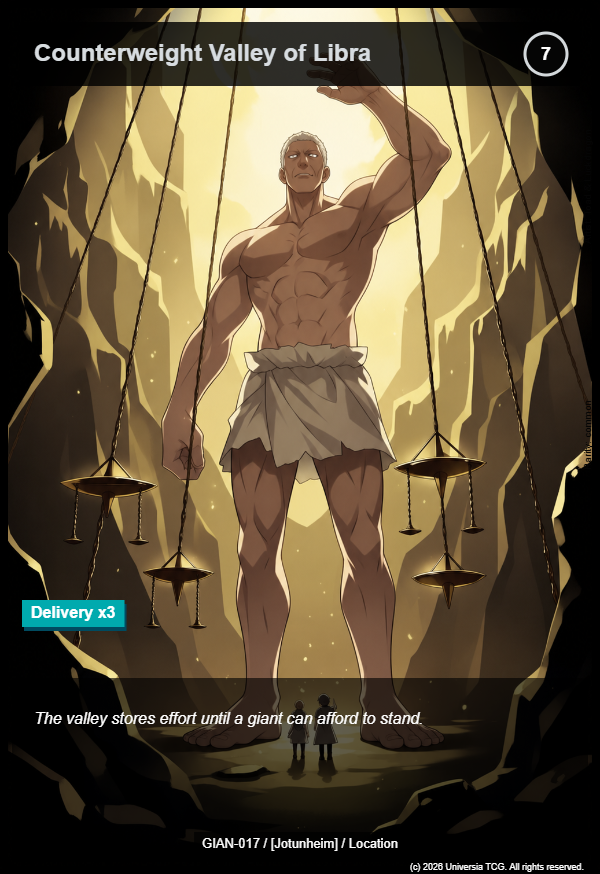 Counterweight Valley of Libra card
